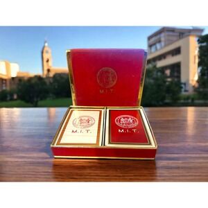 massachusetts institute of technology Vtg Playing Cards Sealed Tax Stamp M.I.T